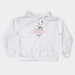 I love you purry much Kids Hoodie